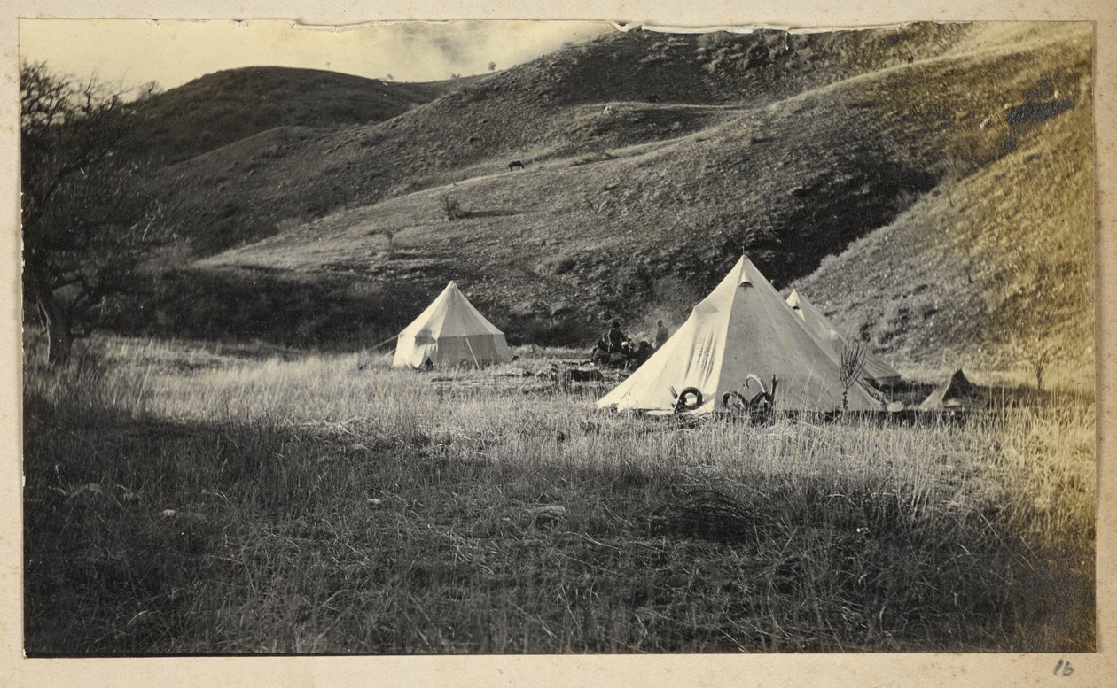Razavi Khorasan-provinsen, Iran, ca 1908 (s/v-foto) av John Williams Watson