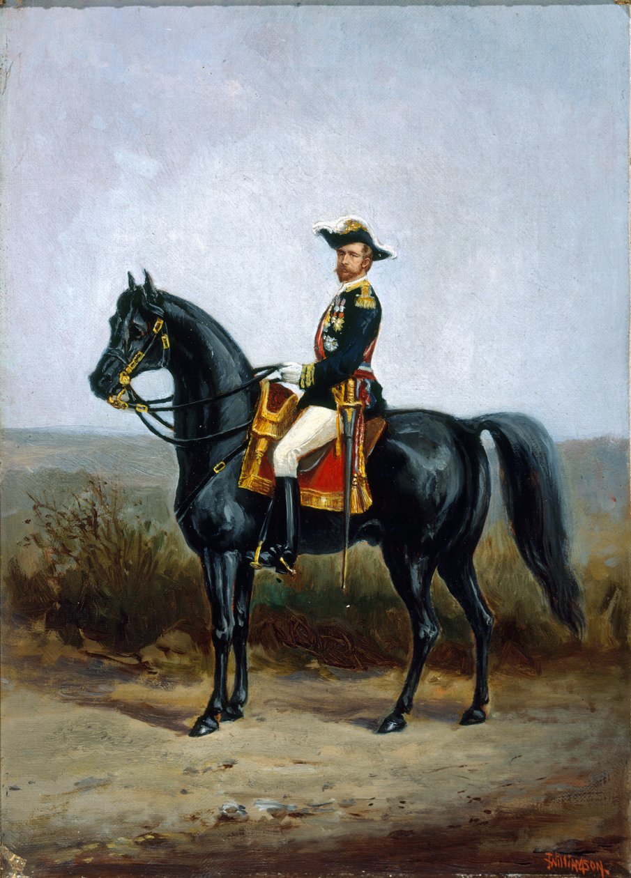 Porträtt av general Georges Boulanger 1837-1891, ca. 1880. av John Williamson