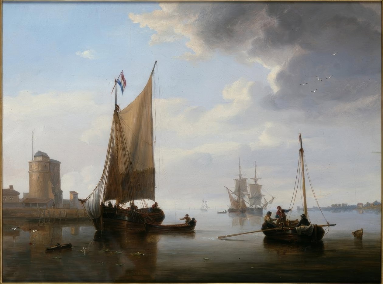 Fiskare i det lugna havet av John Wilson Carmichael
