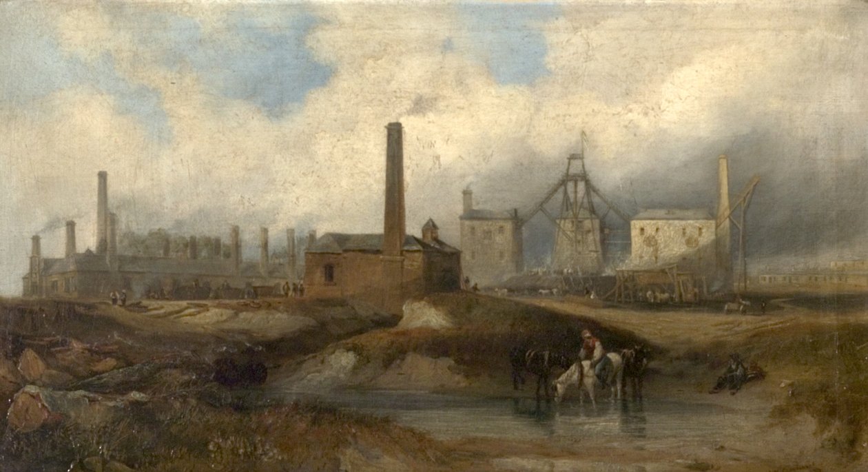 Industriell scen, 1833 av John Wilson Carmichael