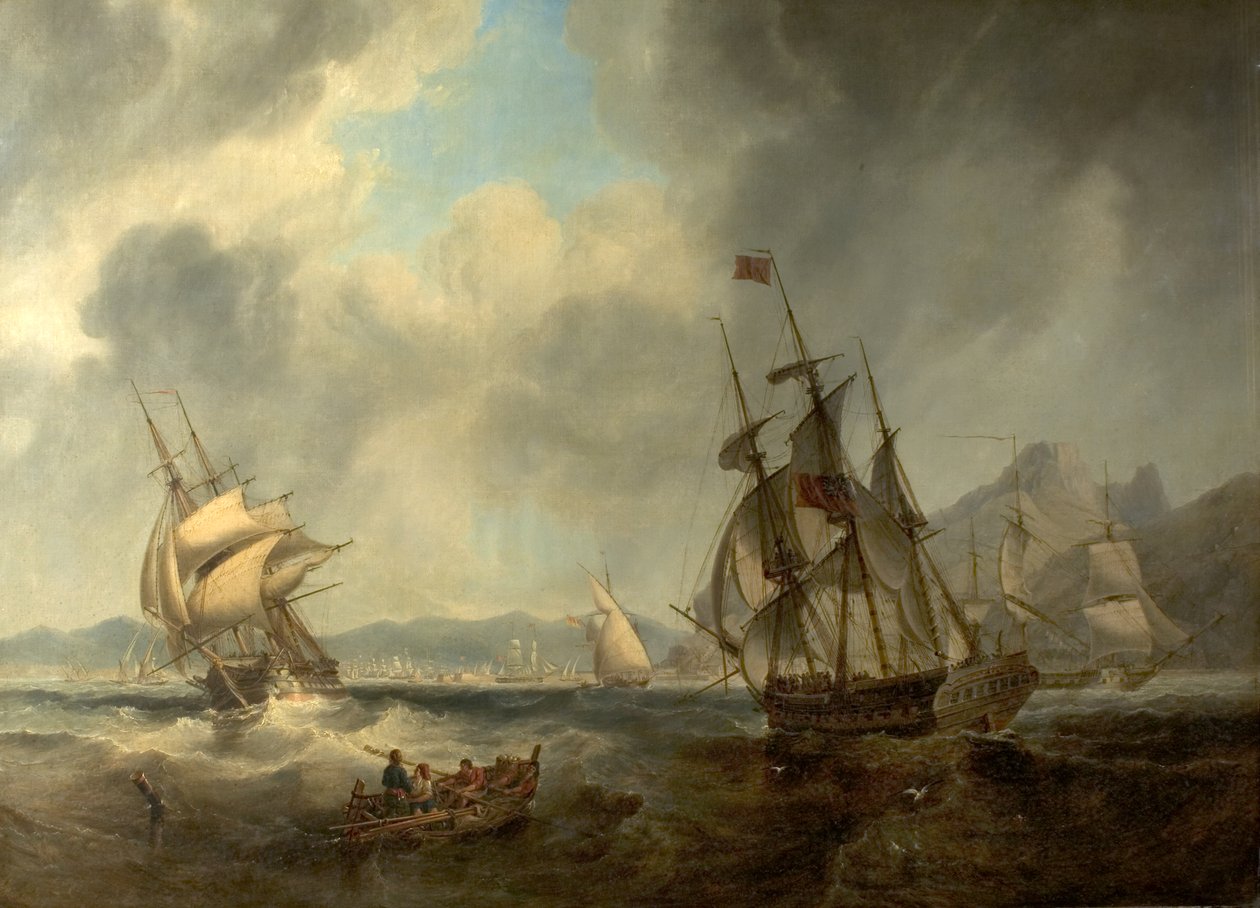 Scen i Medelhavet, 1842 av John Wilson Carmichael
