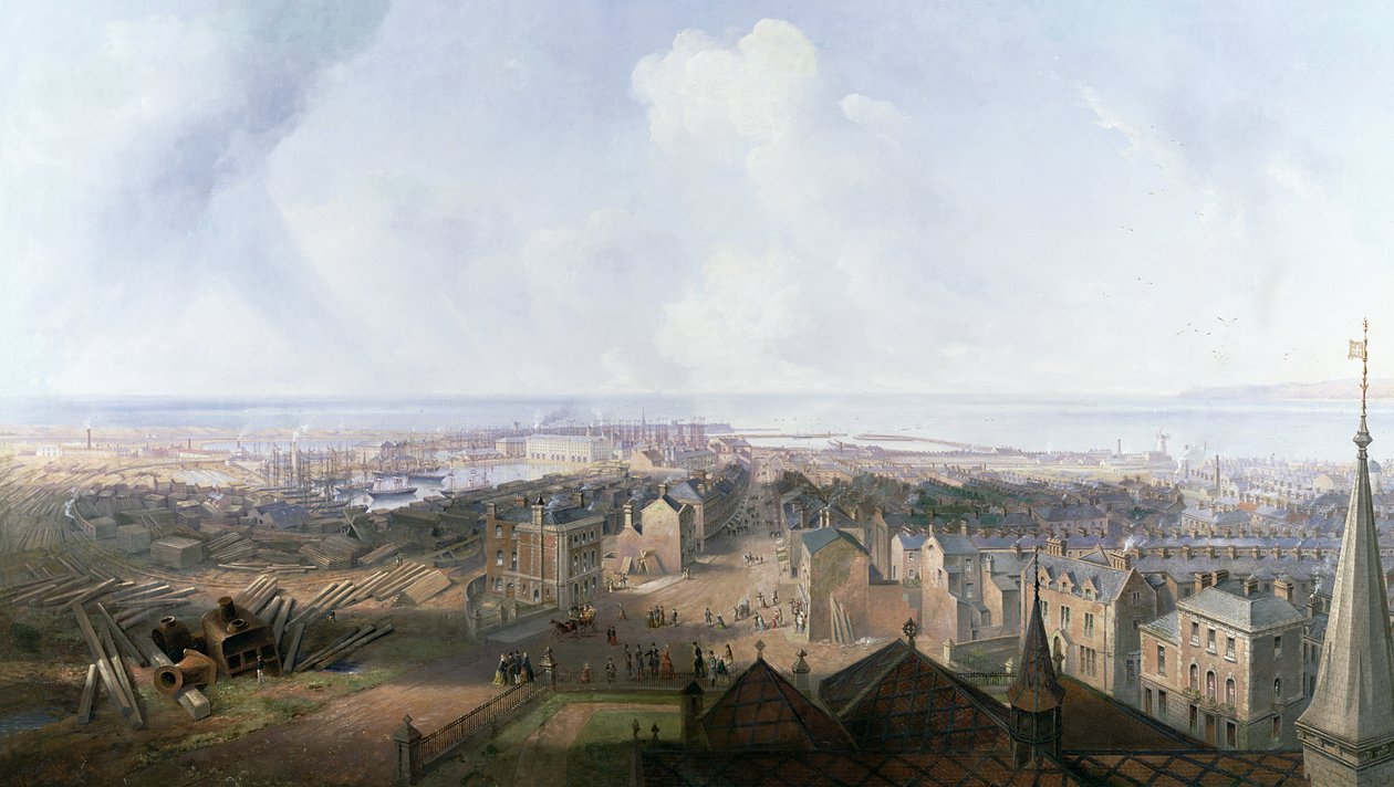 West Hartlepool år 1859 av John Wilson Carmichael