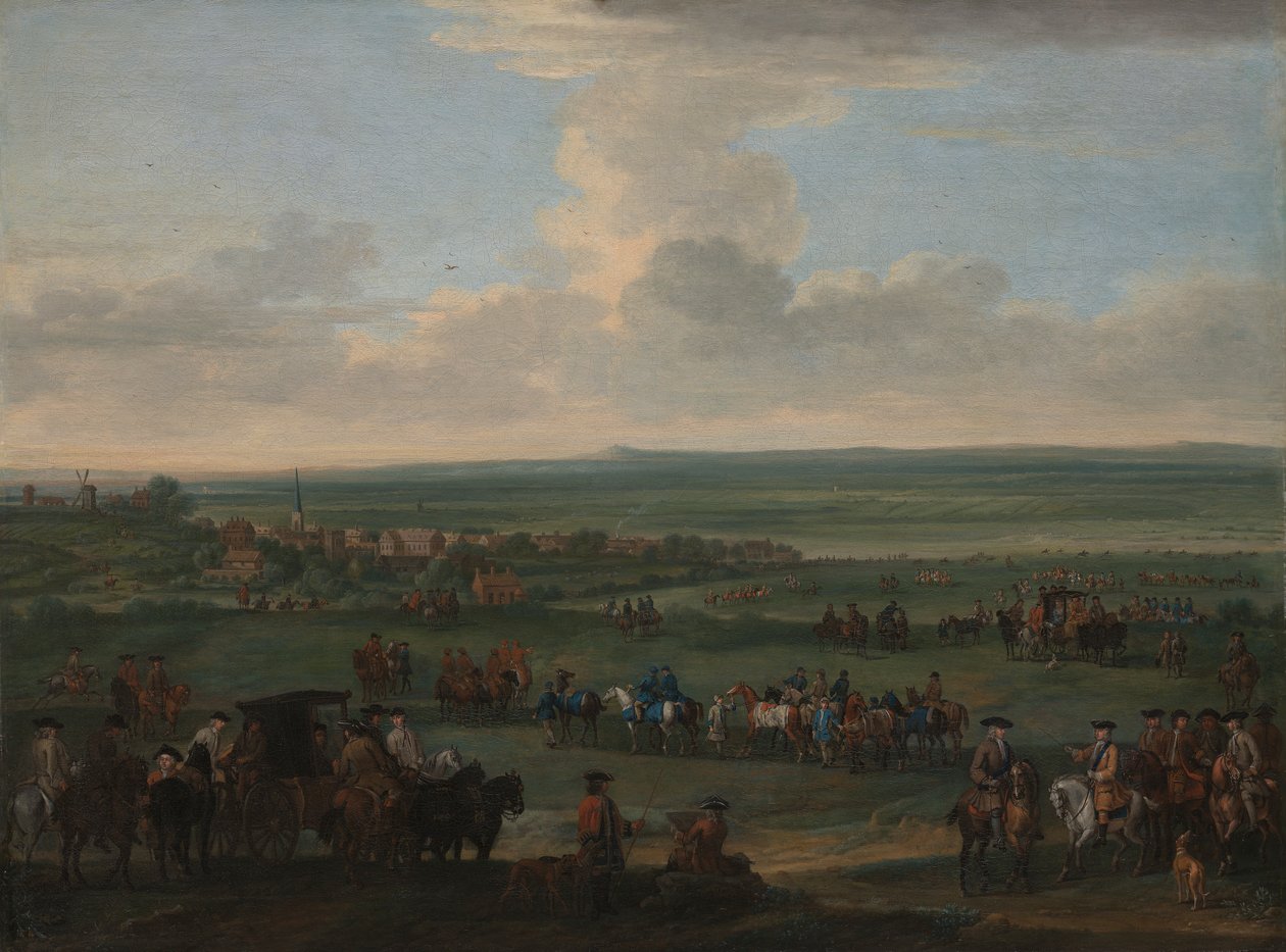 George I på Newmarket, 4 eller 5 oktober 1717 av John Wootton