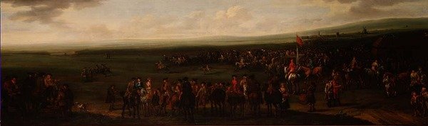 Den runda banan på Newmarket av John Wootton