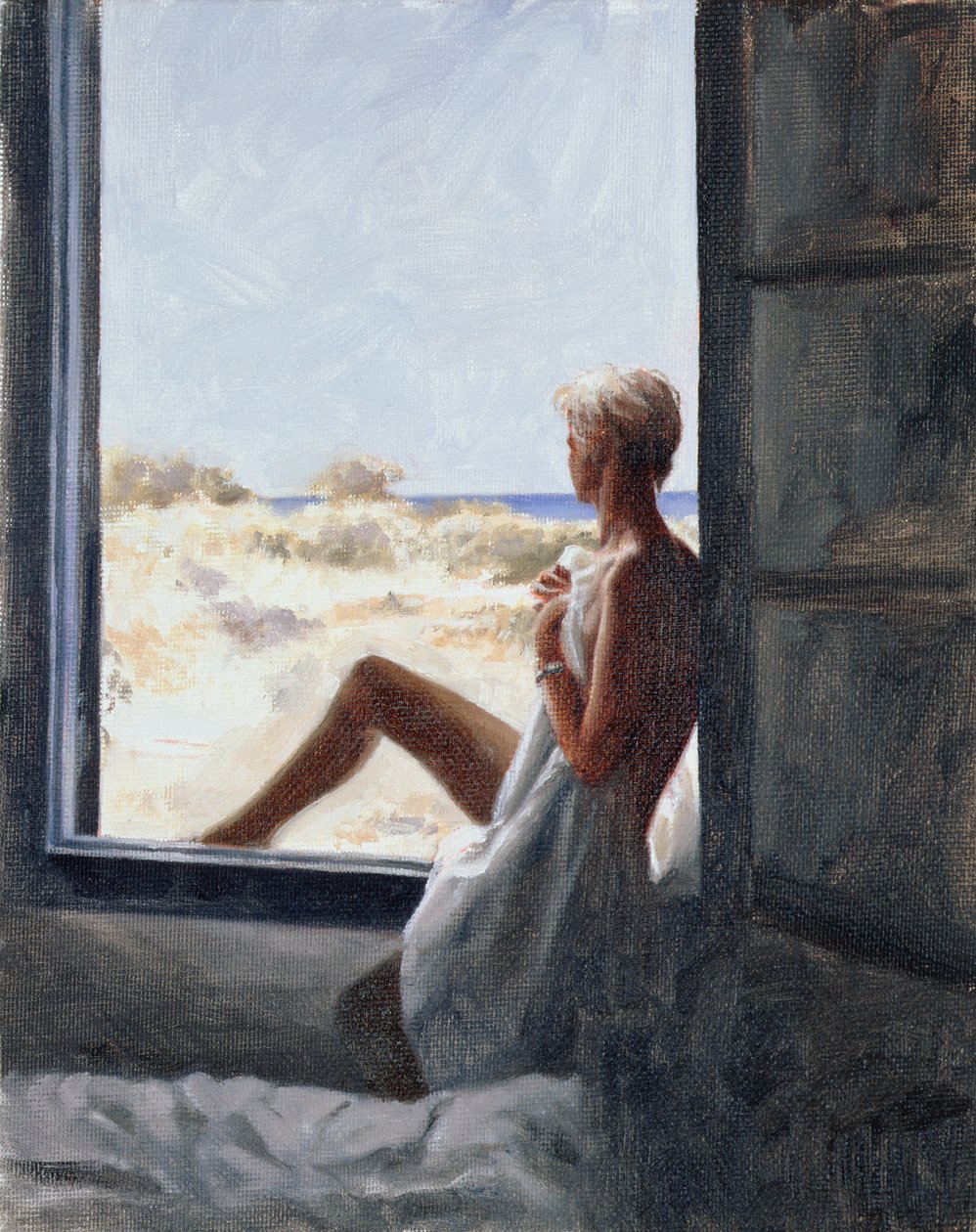 Blue Sea Dream (olja på dukskiva) av John Worthington