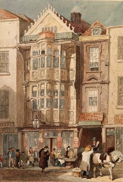 House of Sir Paul Pindar, Bishopsgate (stålgravyr) av John Wykeham Archer