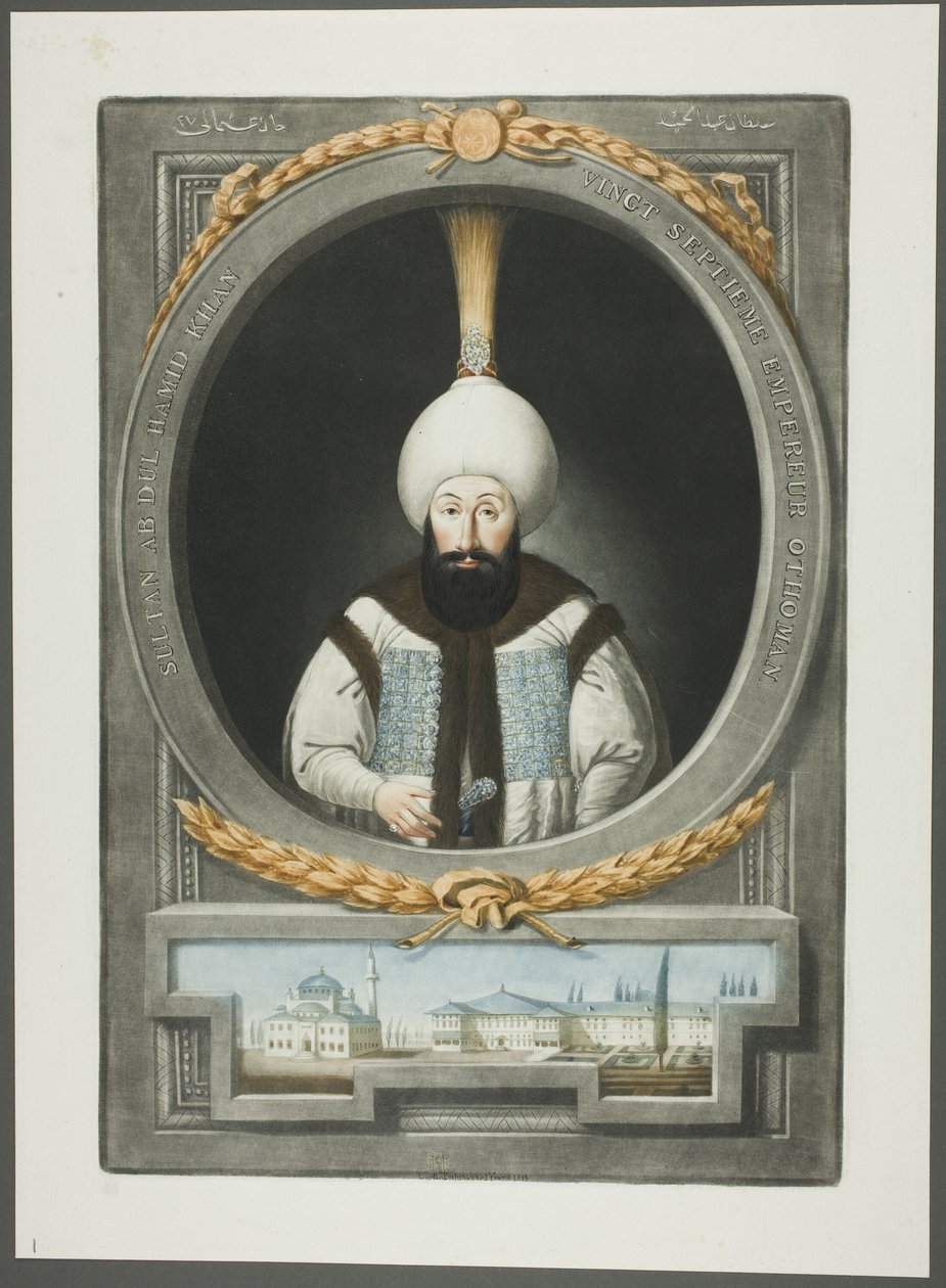 Abdul Hamid Khan, från Portraits of the Emperors of Turkey av John Young