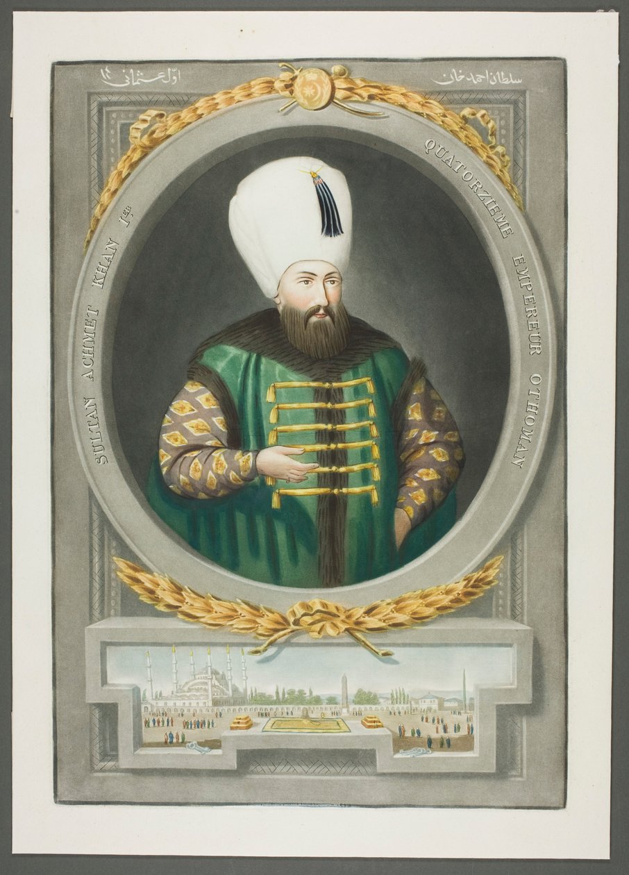Achmet Kahn I, från Porträtt av Turkiets kejsare av John Young