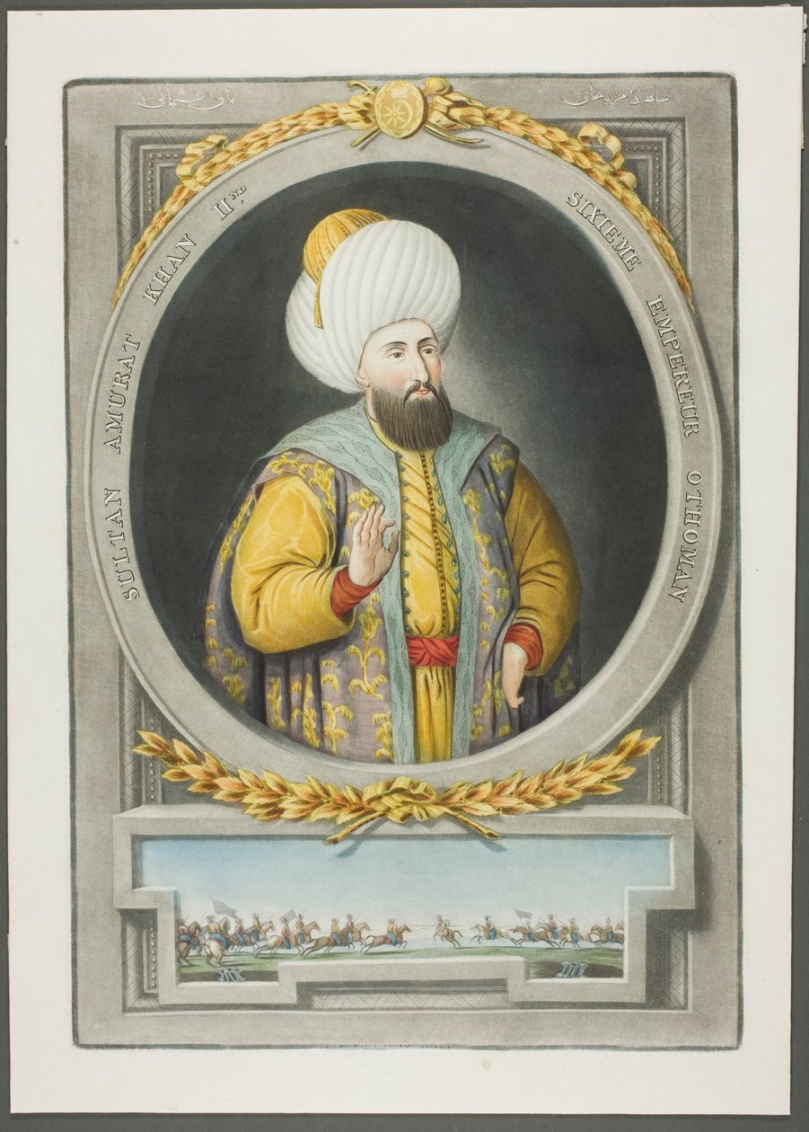 Amurat Kahn II, från Porträtt av Turkiets kejsare av John Young