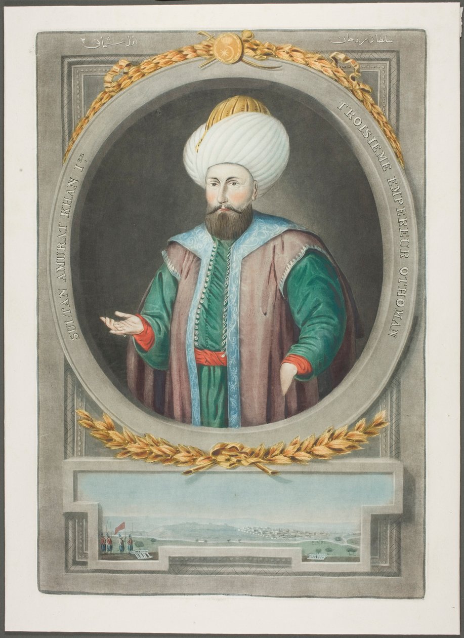 Amurat Kahn I, från Porträtt av Turkiets kejsare av John Young