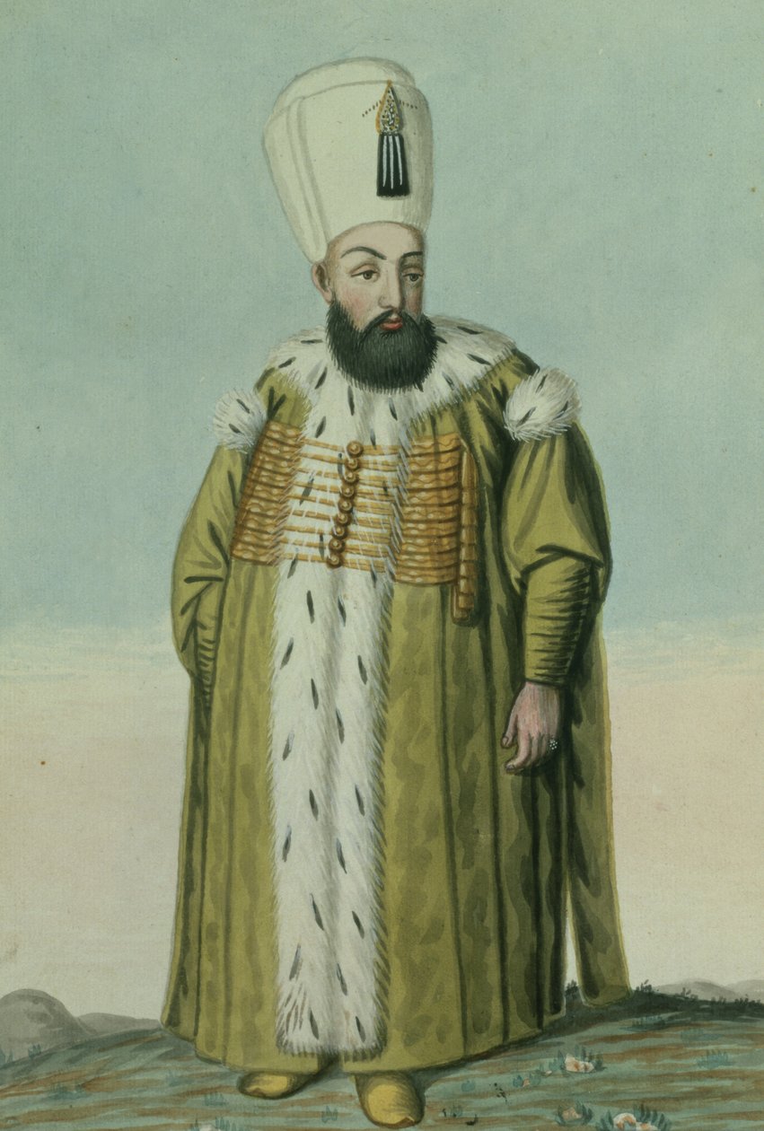 Amurath (Murad) III (1546–95) Sultan 1574–95, från ”En serie porträtt av Turkiets kejsare” av John Young
