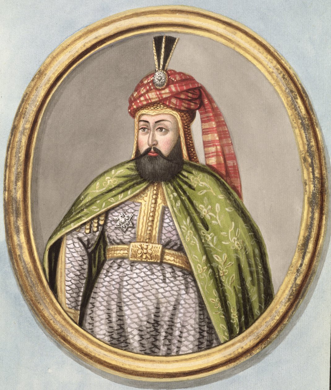 Amurath (Murad) IV (1612–1640) Sultan 1623–1640, från ”En serie porträtt av Turkiets kejsare” av John Young