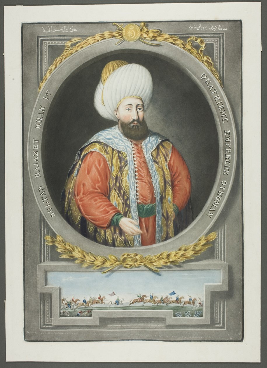 Bajazet Kahn I, från Porträtt av Turkiets kejsare av John Young