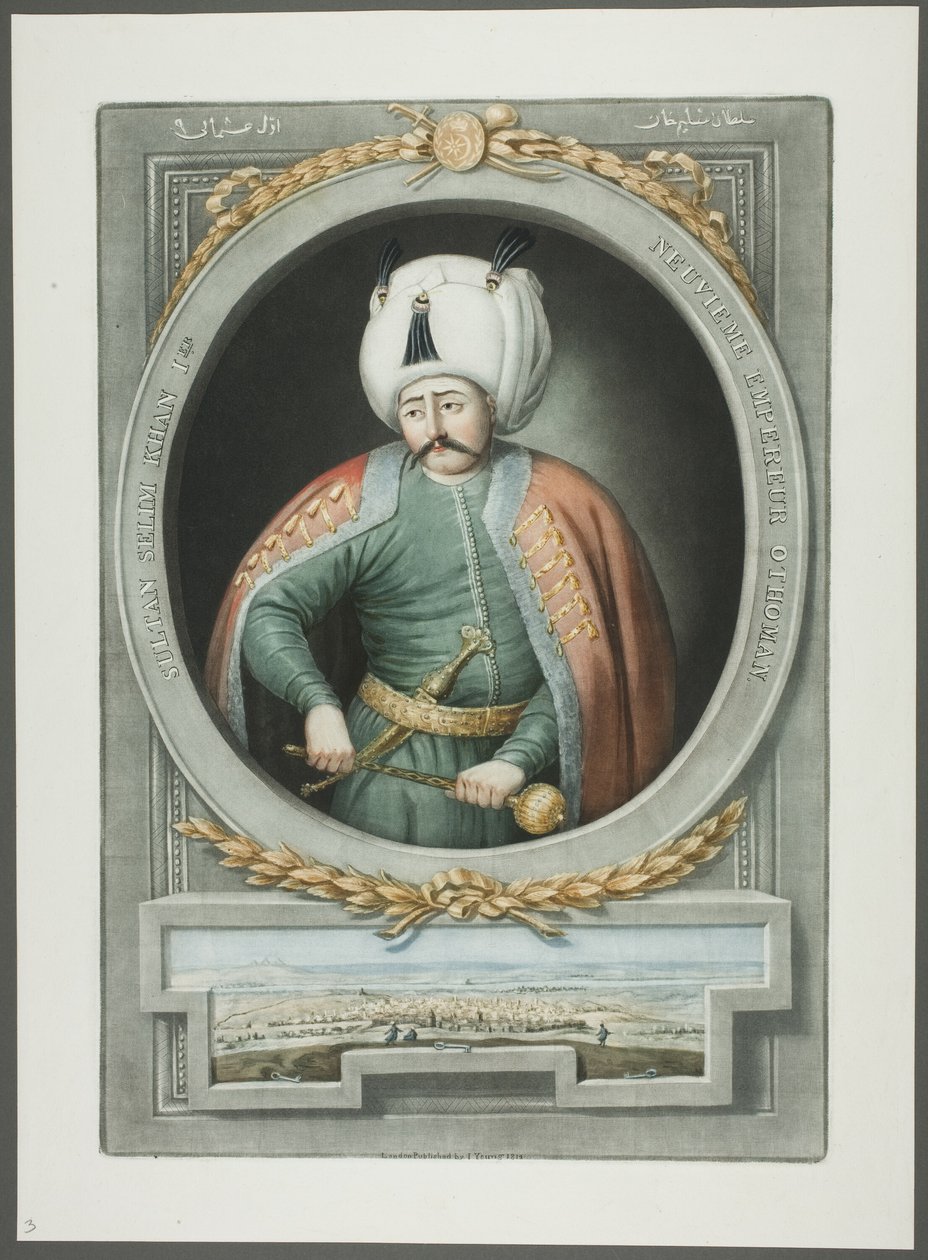 Selim Kahn I, från Porträtt av Turkiets kejsare av John Young