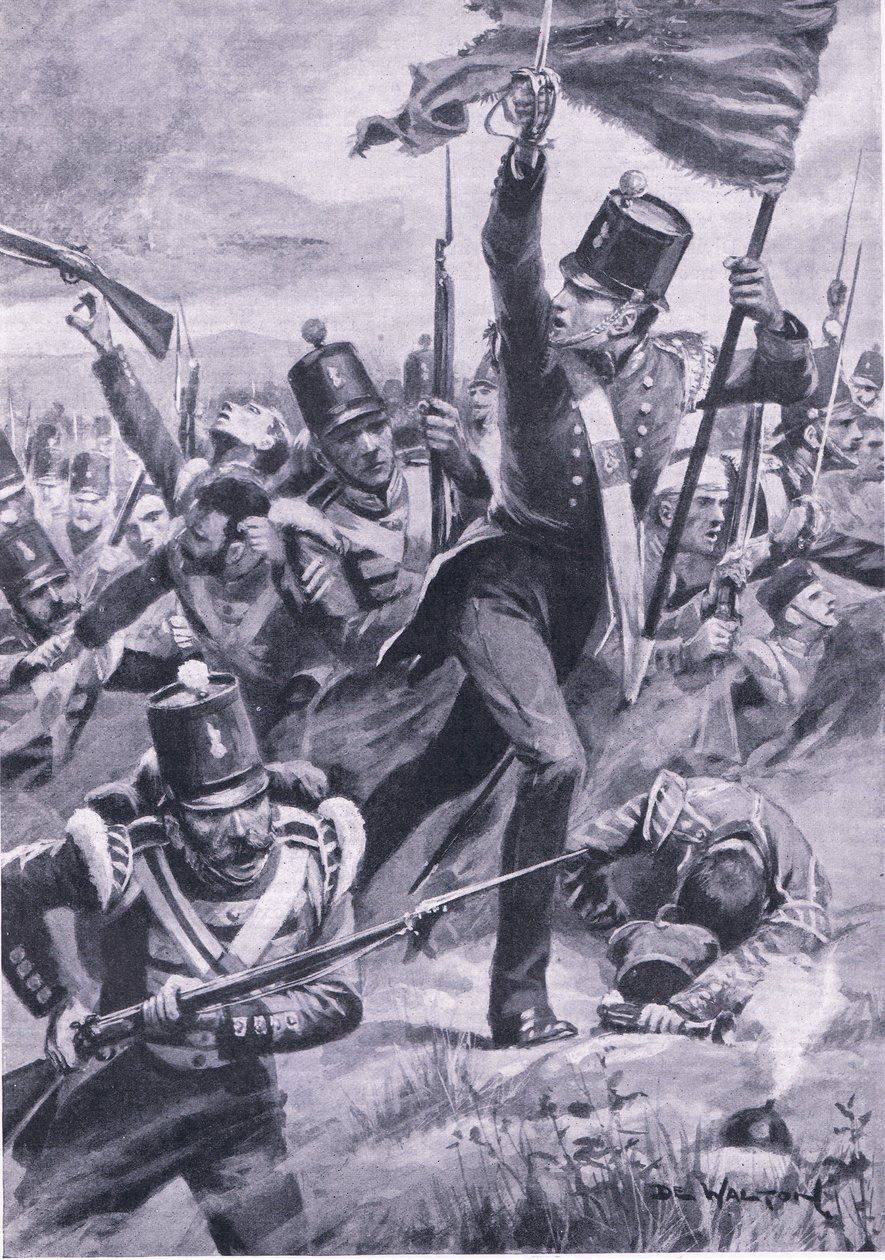 Light Divisions frammarsch vid Alma, 20 september 1854, illustration från 