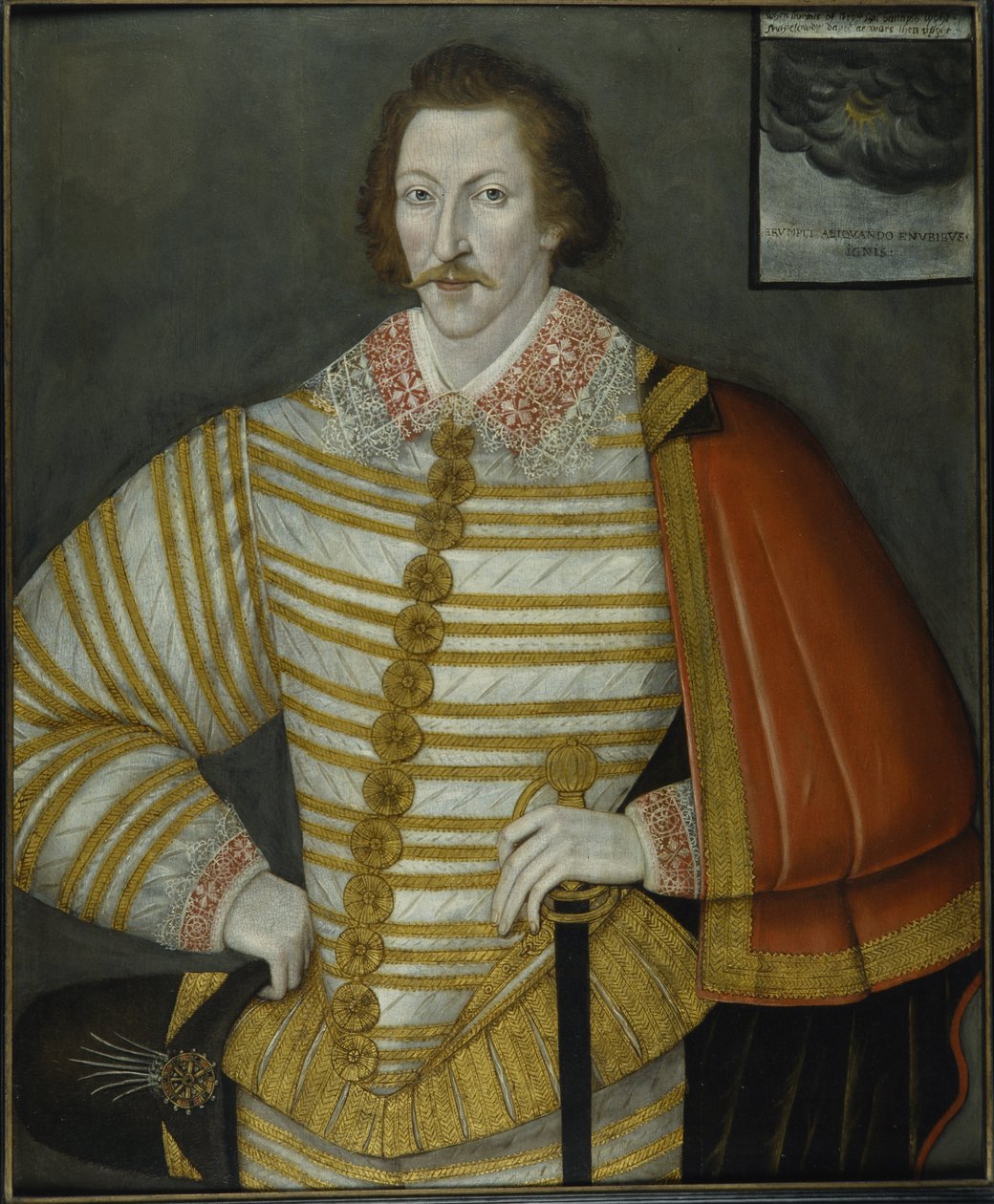 Porträtt av Thomas Cavendish, Circumnavigator av John the Younger (attr.to) Bettes