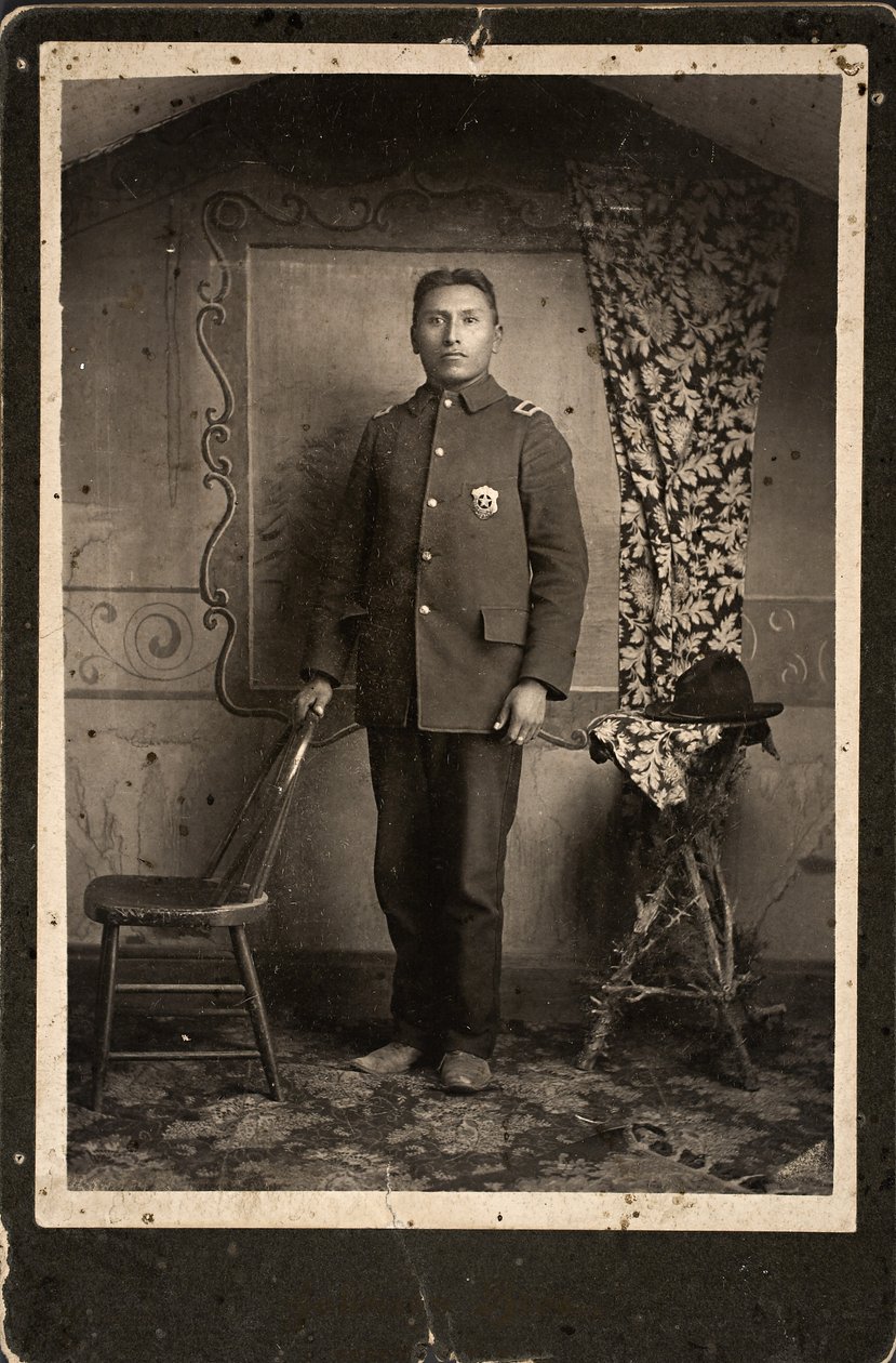 John Hinshaka, Cherry Creek, South Dakota, 1890 (albumintryck) av Johnson Brothers