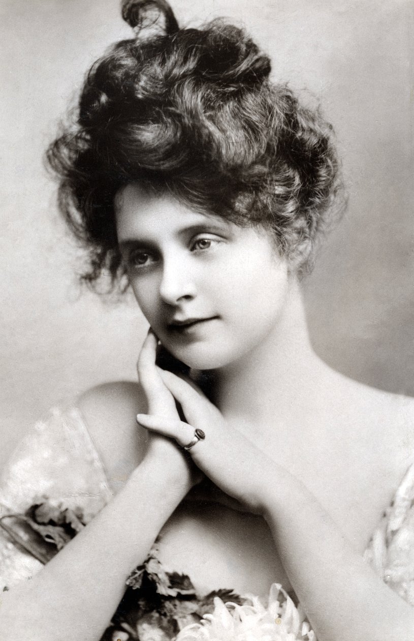 Billie Burke 1885-1970, amerikansk skådespelerska, 1908. av Johnston and Hoffman