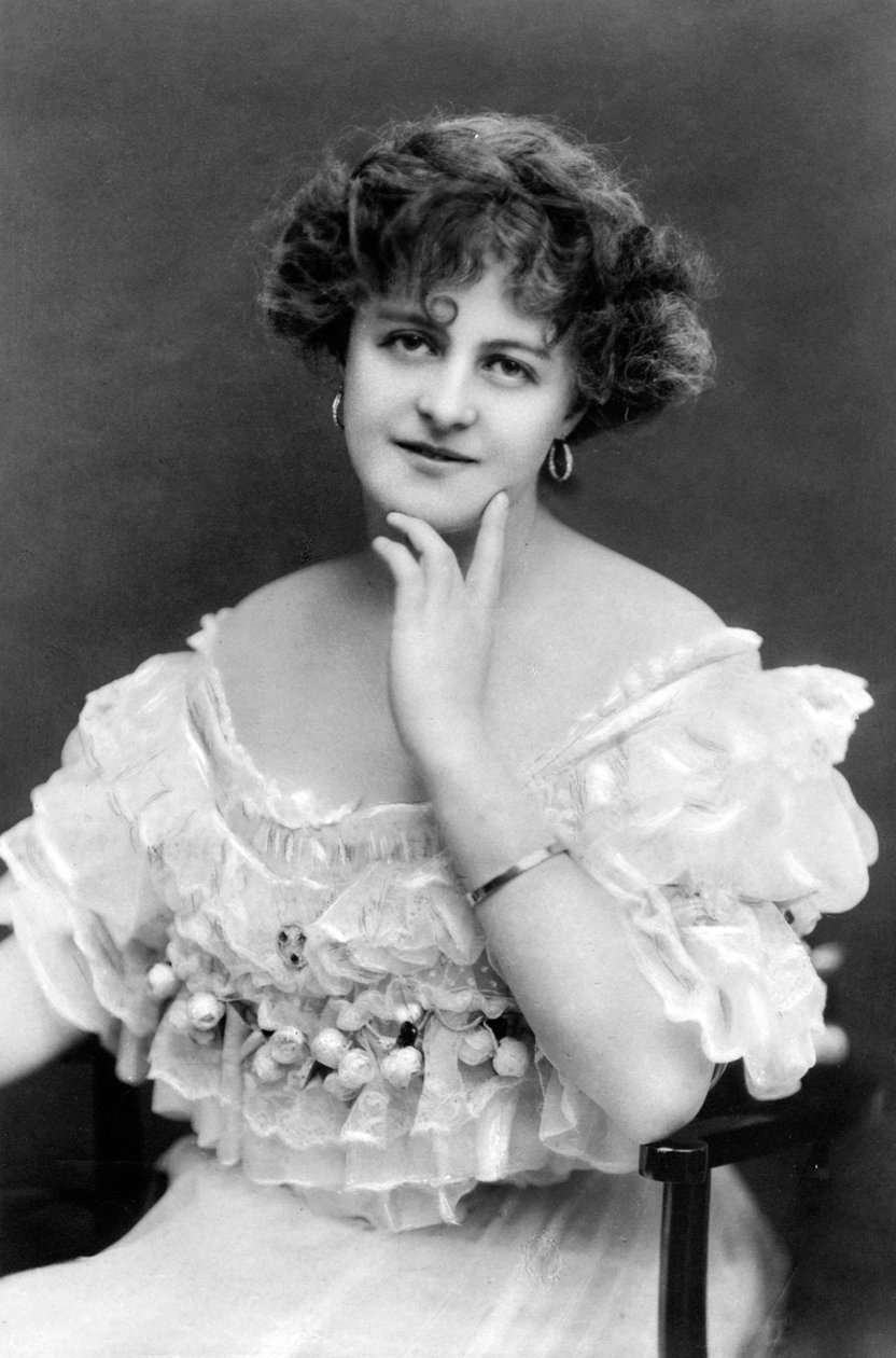 Marie Studholme 1875-1930, engelsk skådespelerska, 1900-tal. av Johnston and Hoffmann