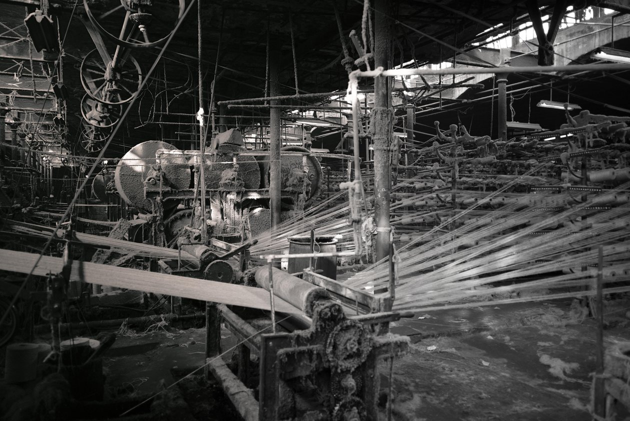 Jutefabrik, Kolkata, Indien, 2017 (foto) av Jon Nicholson