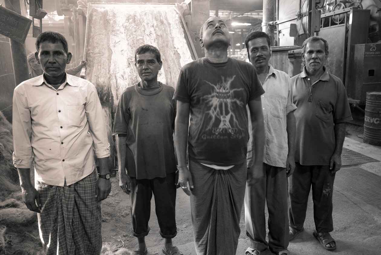 Jutefabrik, Kolkata, Indien, 2017 (foto) av Jon Nicholson
