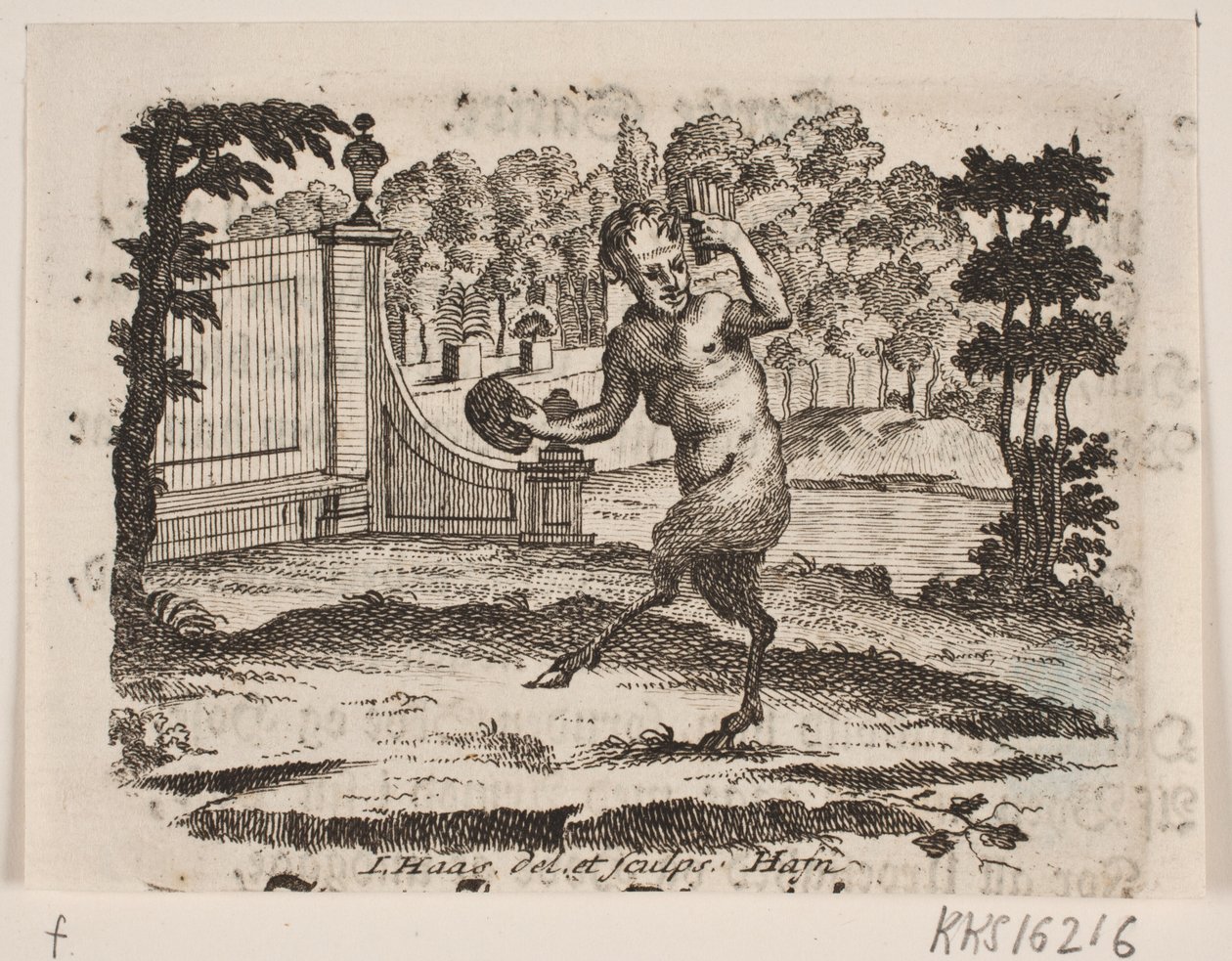Vinjett med satyr av Jonas Haas