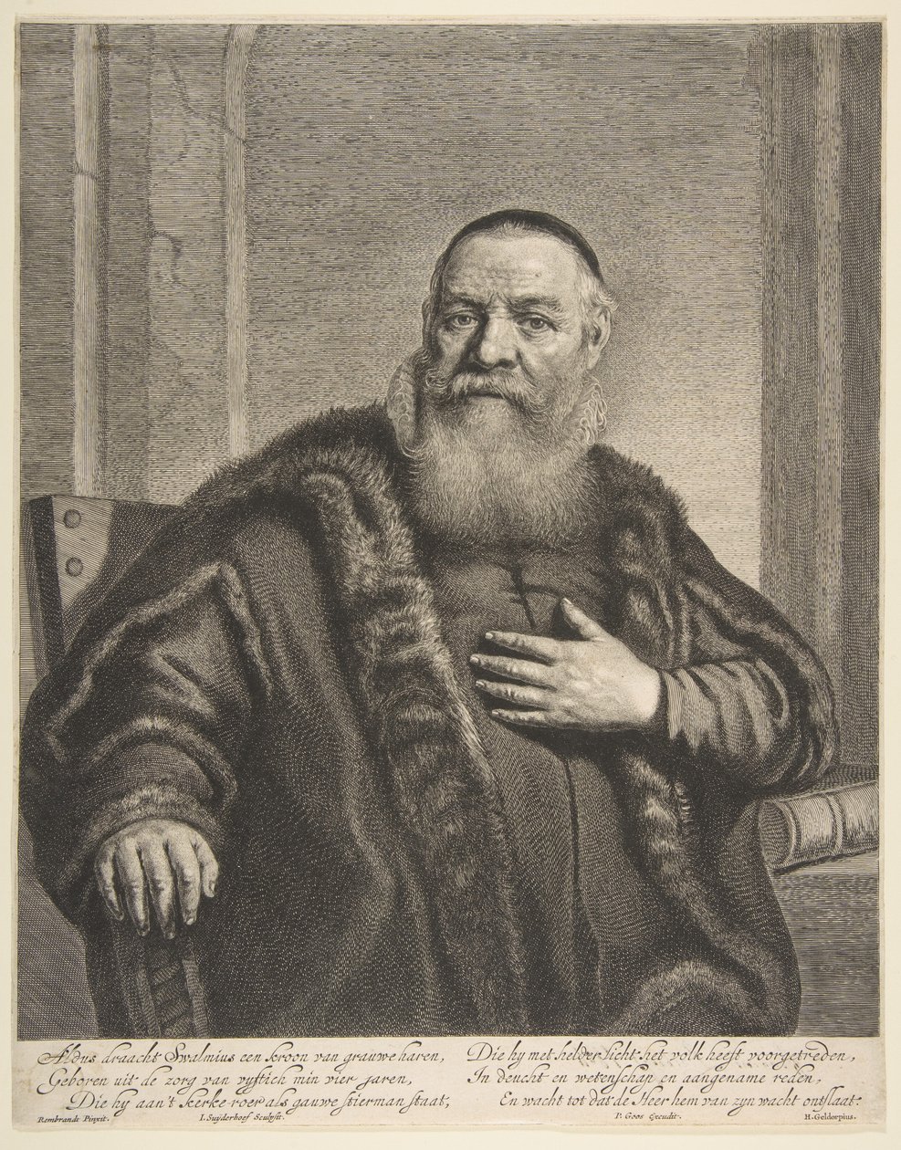Porträtt av Eleazor Swalmius.n.d. av Jonas Suyderhoef