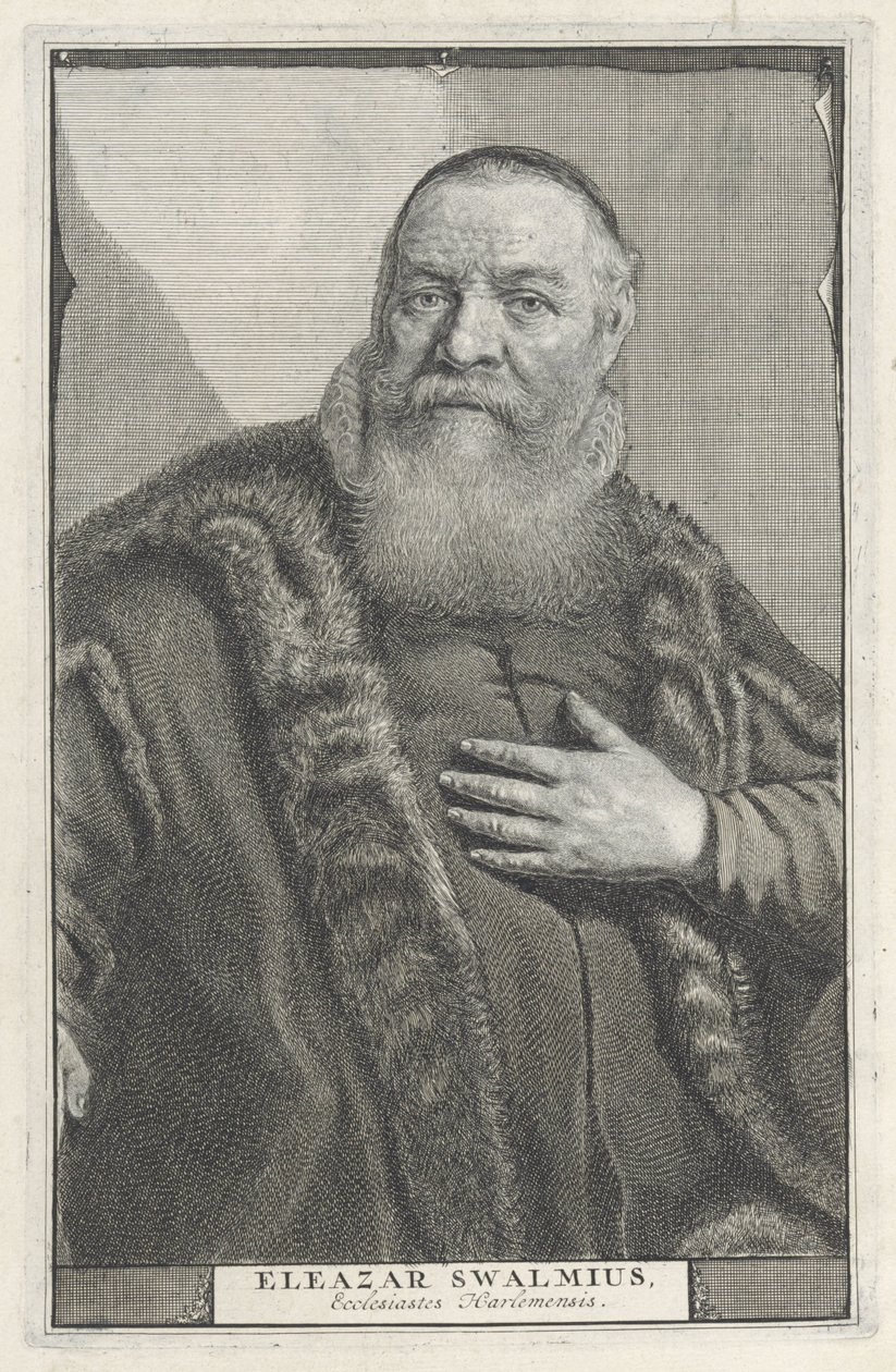 Porträtt av Eleazar Swalmius av Jonas Suyderhoef