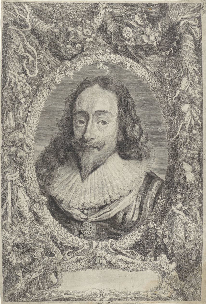 Porträtt av Karl I, kung av England av Jonas Suyderhoef