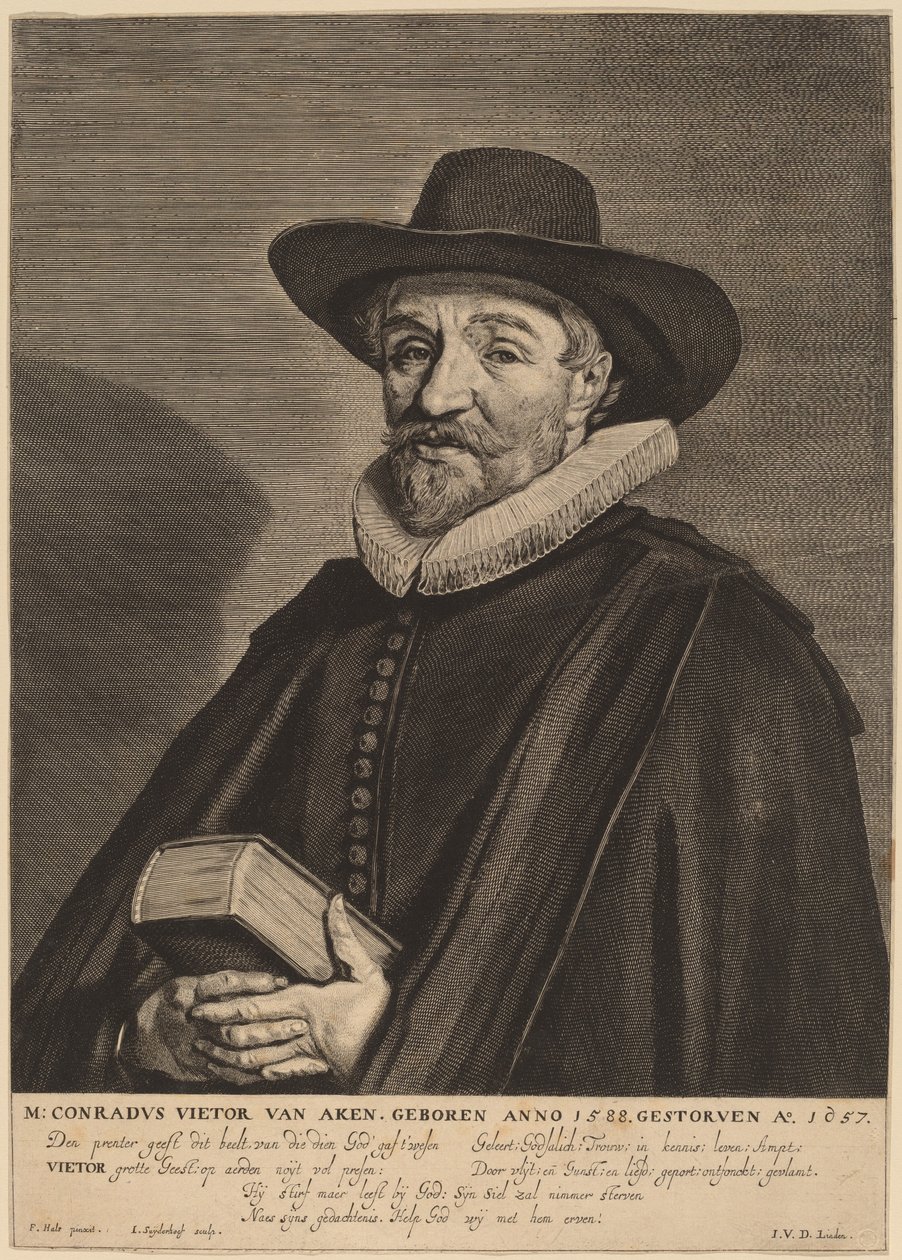 Conrad Vietor från Aachen av Jonas Suyderhoff after Frans Hals