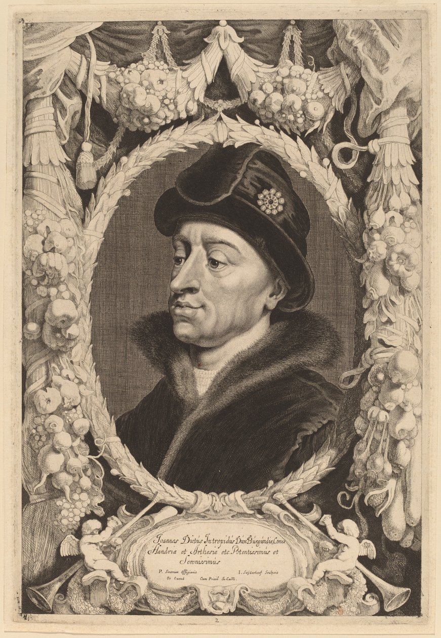 Johannes den orädde, hertig av Bourgogne av Jonas Suyderhoff after Pieter Claesz Soutman