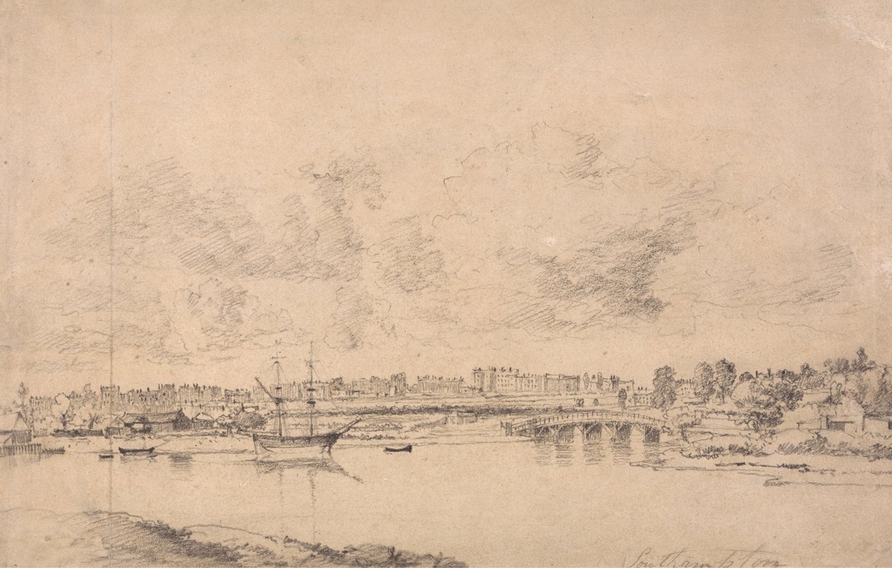 Southampton och Northam från floden Itchen av Jonathan Fisher