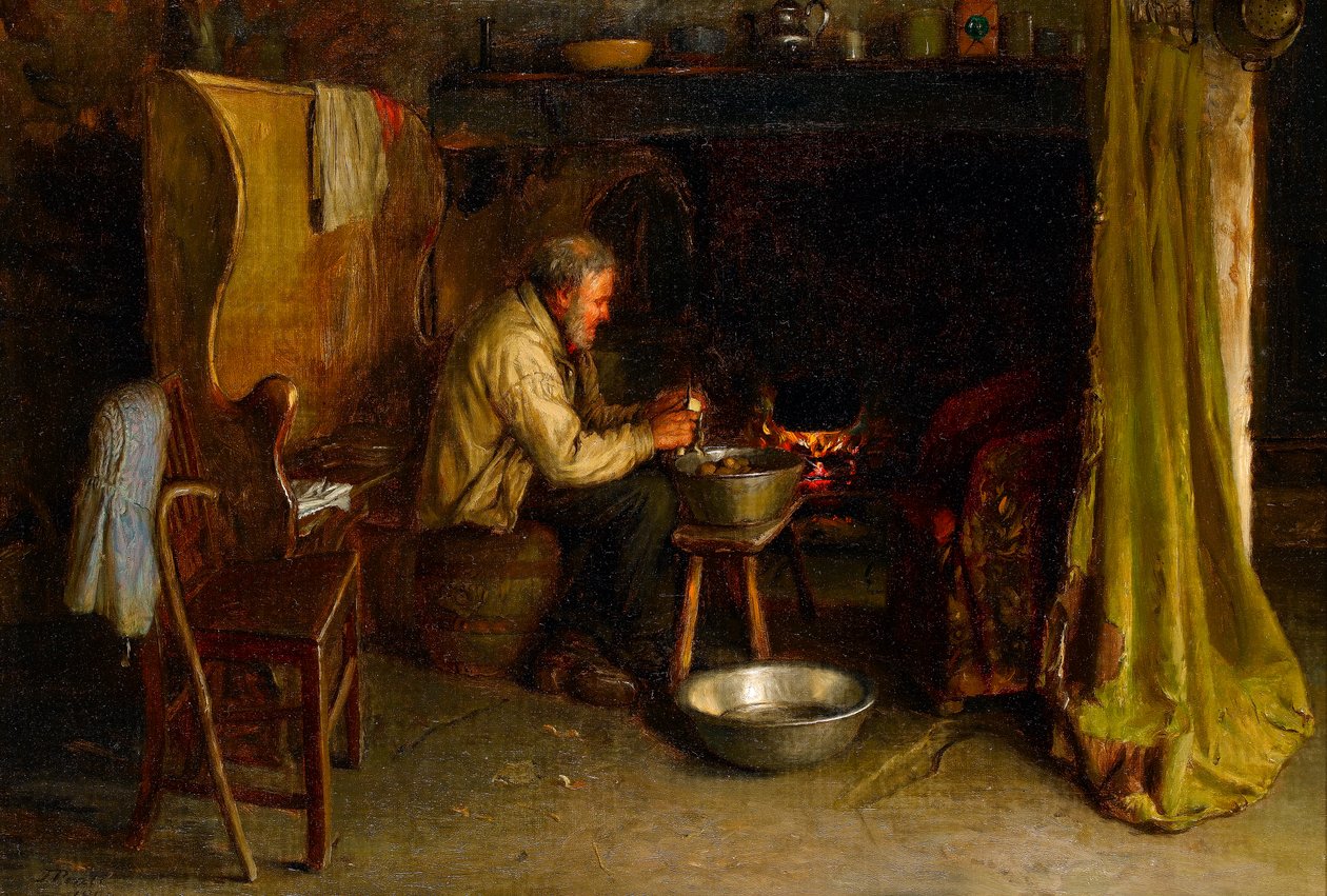Skala potatisen, 1900 av Jonathan Pratt