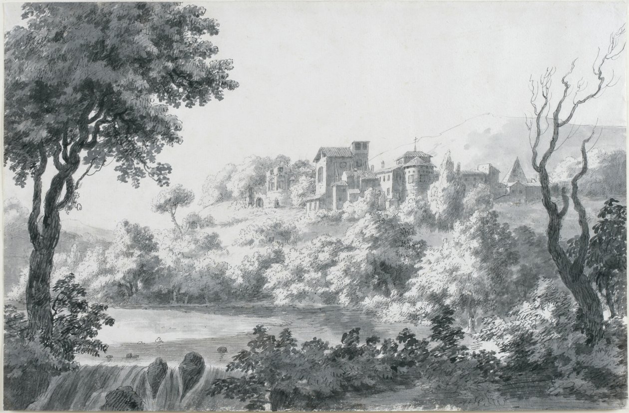 Utsikt över en del av Tivoli, 1758 av Jonathan Skelton