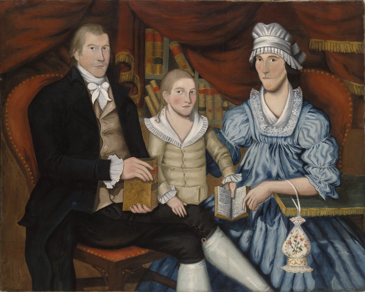 Porträtt av George Eliot och familj, ca 1798 av Jonathan Budington