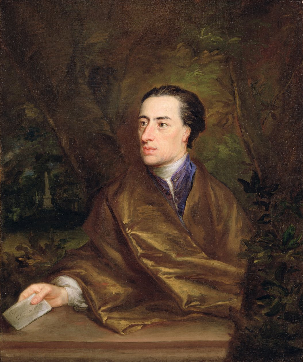 Alexander Pope (1688-1744) 1738 (olja på duk) av Jonathan Richardson