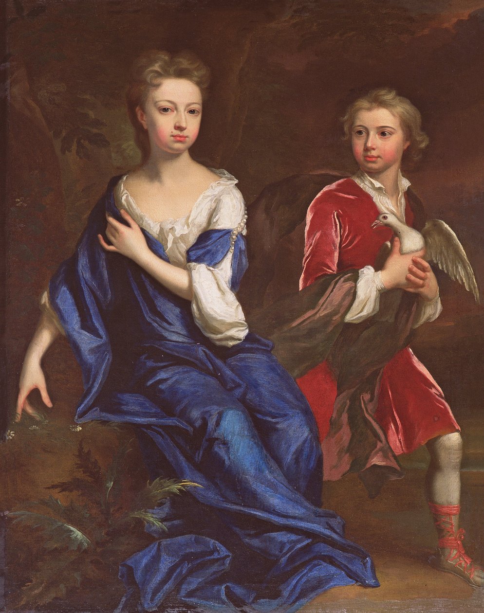 Lady Catherine och den ärade Robert Herbert, ca 1709-10 av Jonathan Richardson