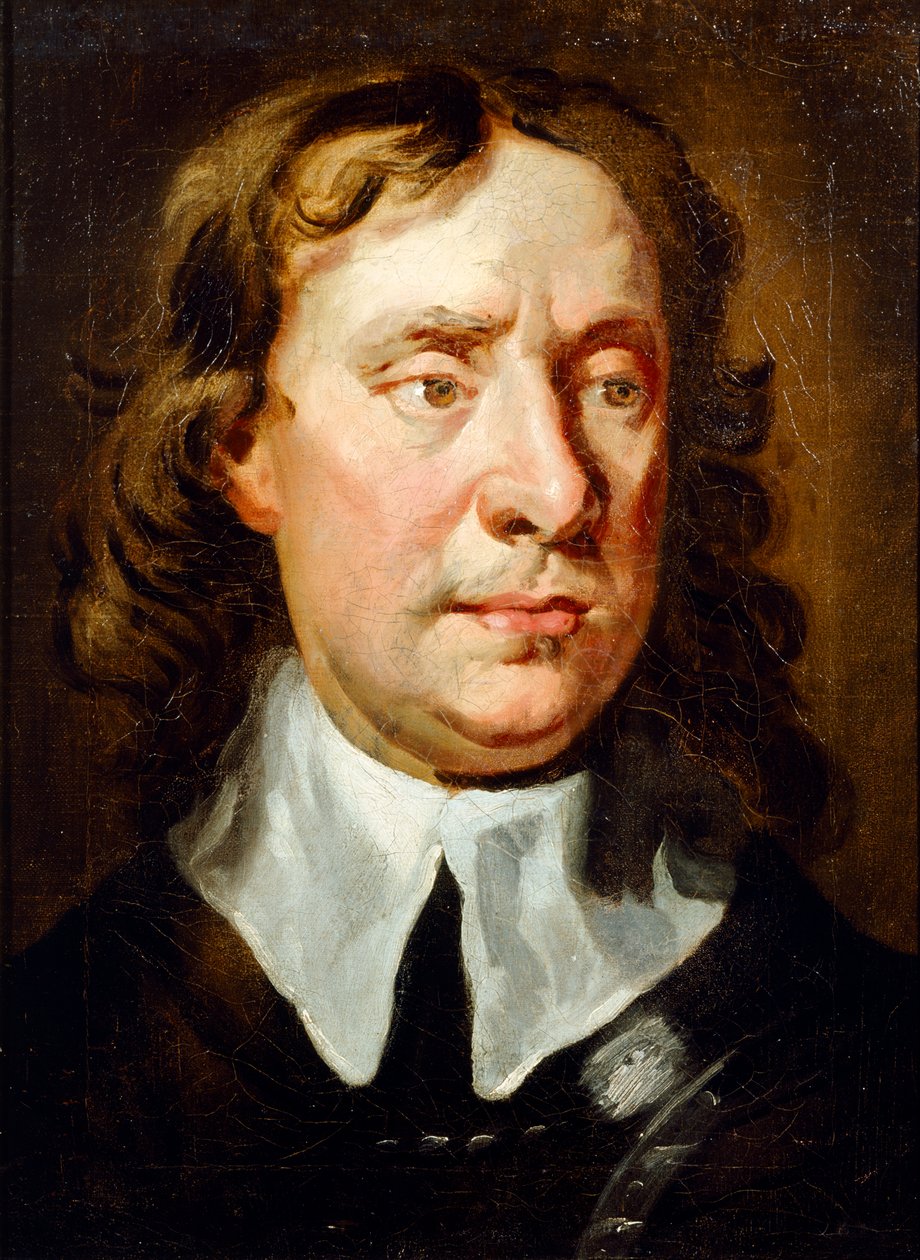 Porträtt av Oliver Cromwell (olja på duk) av Jonathan Richardson