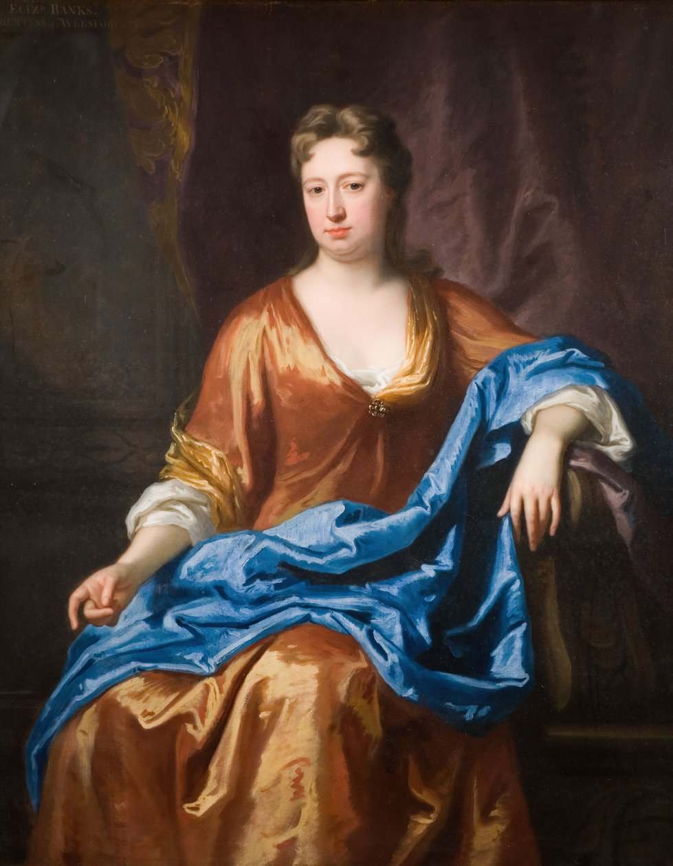 Porträtt av Elizabeth 1:a grevinnan av Aylesford, 1720. av Jonathan Richardson the Elder