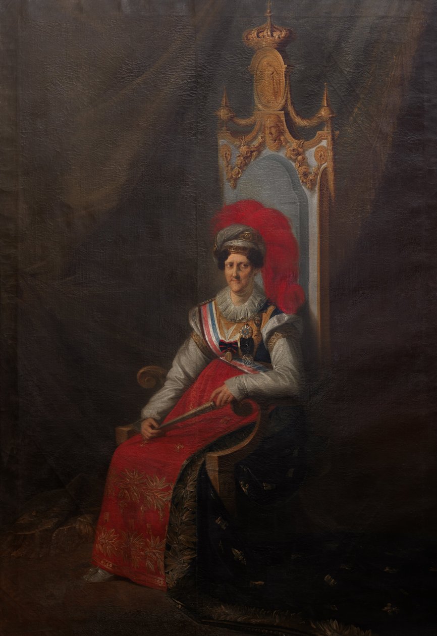 Carlota Joaquina (1775-1830), drottning av Portugal av João Baptista Ribeiro