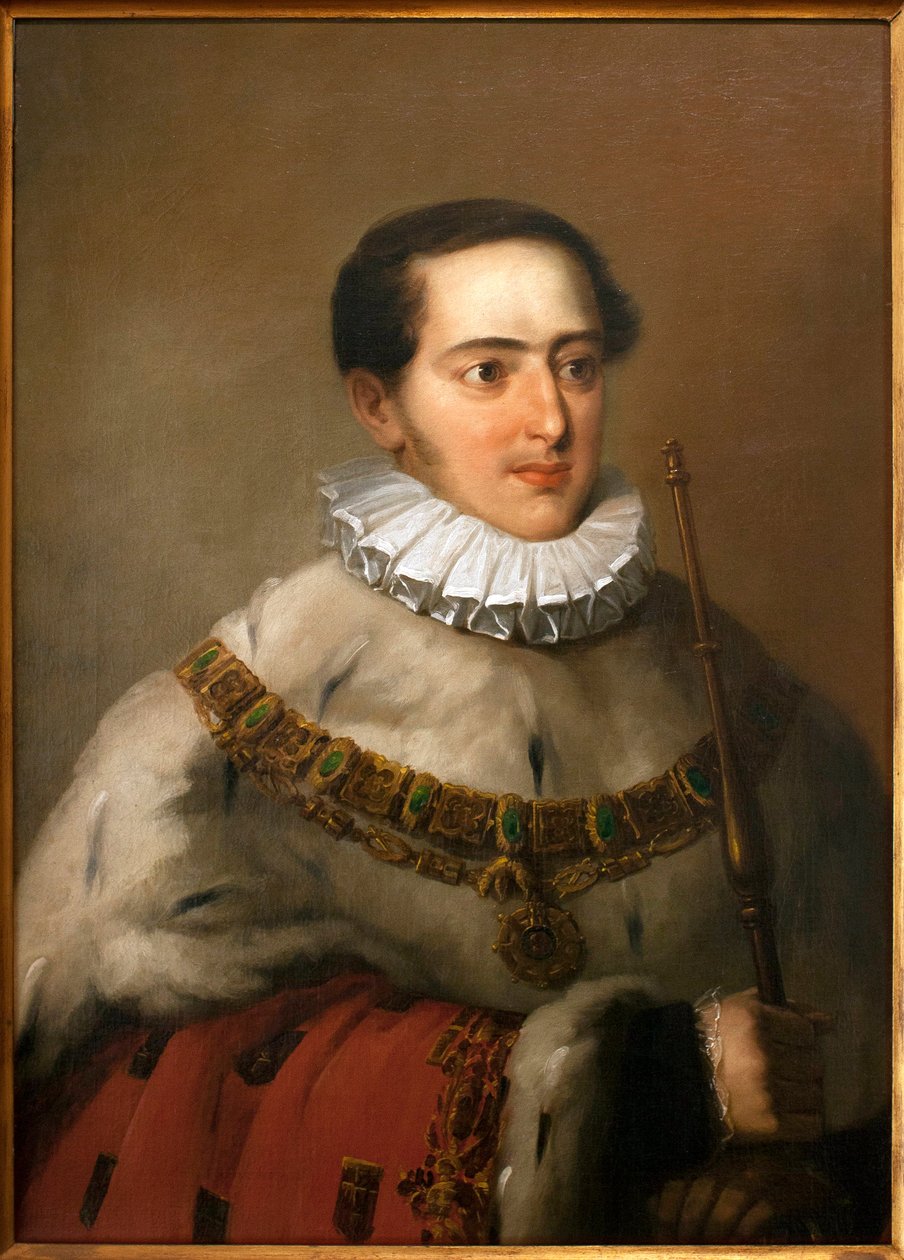 Porträtt av Don Miguel I (Michael I av Portugal av João Baptista Ribeiro