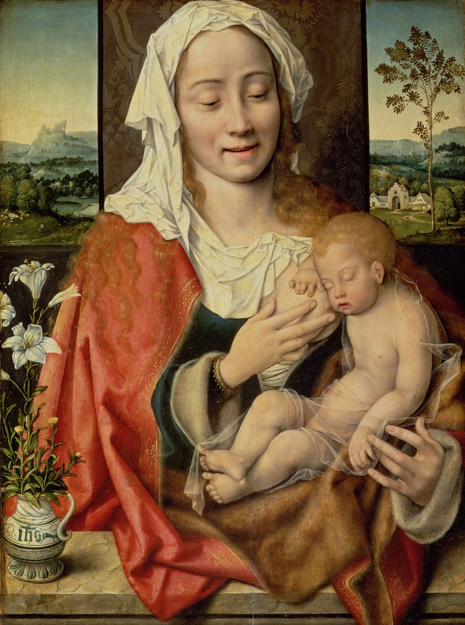 Madonna och barn, ca 1525-30 av Joos van Cleve