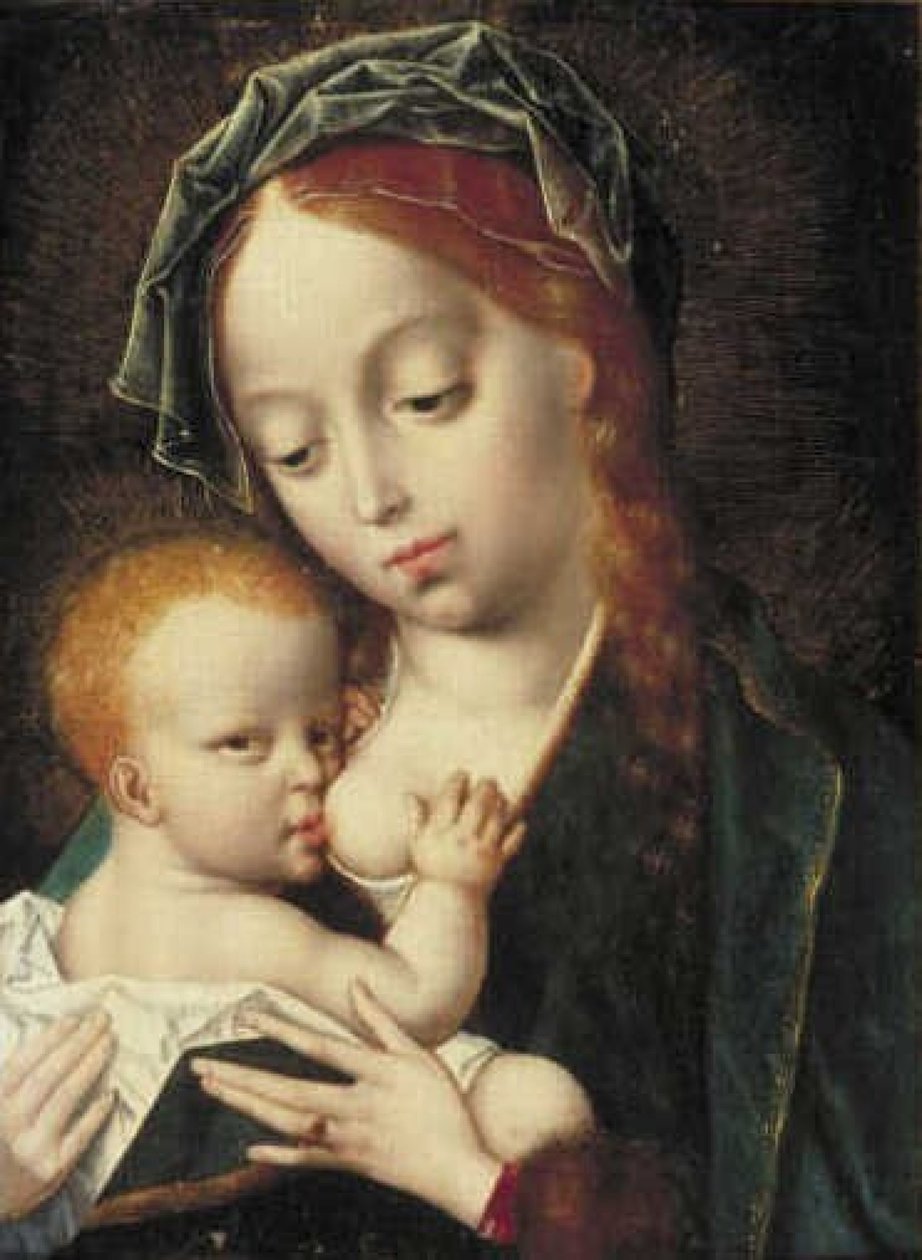 Madonna träffade snällt av Joos van Cleve