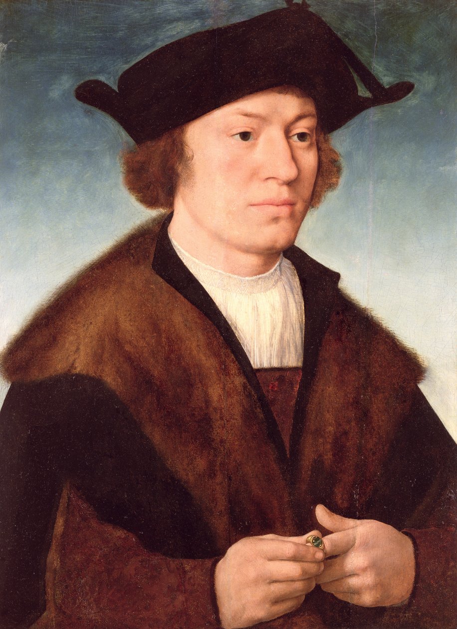 Porträtt av en okänd man, 1520 av Joos van Cleve