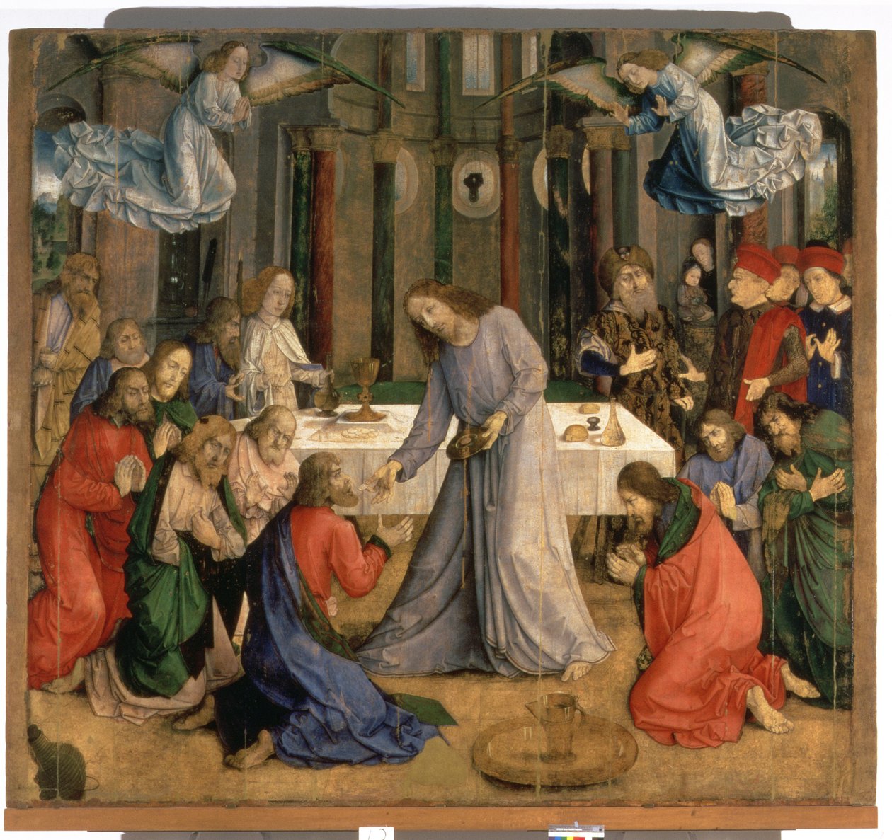 Den sista måltiden eller apostlarnas nattvard, 1474 av Joos van Gent