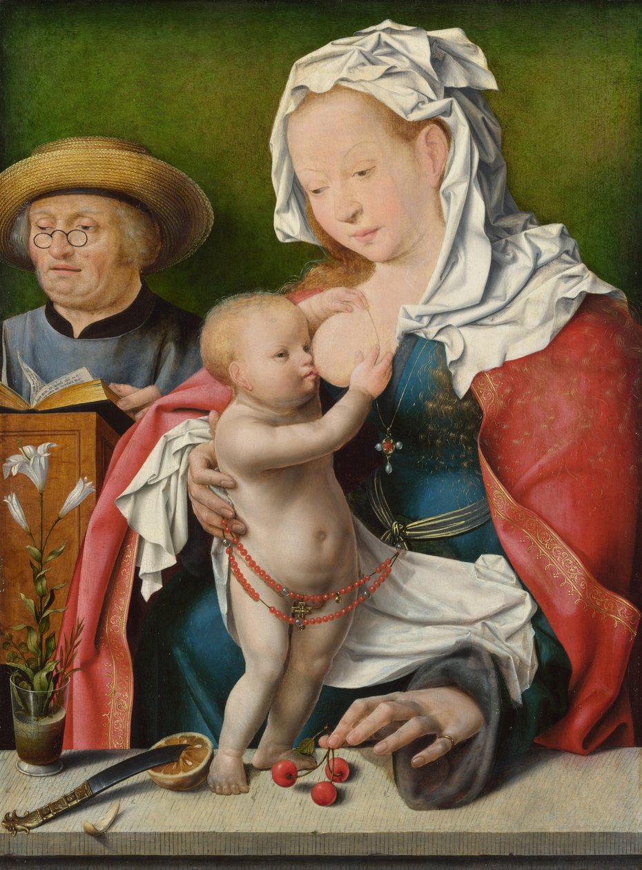 Den heliga familjen, ca. 1520 av Joos van Cleve