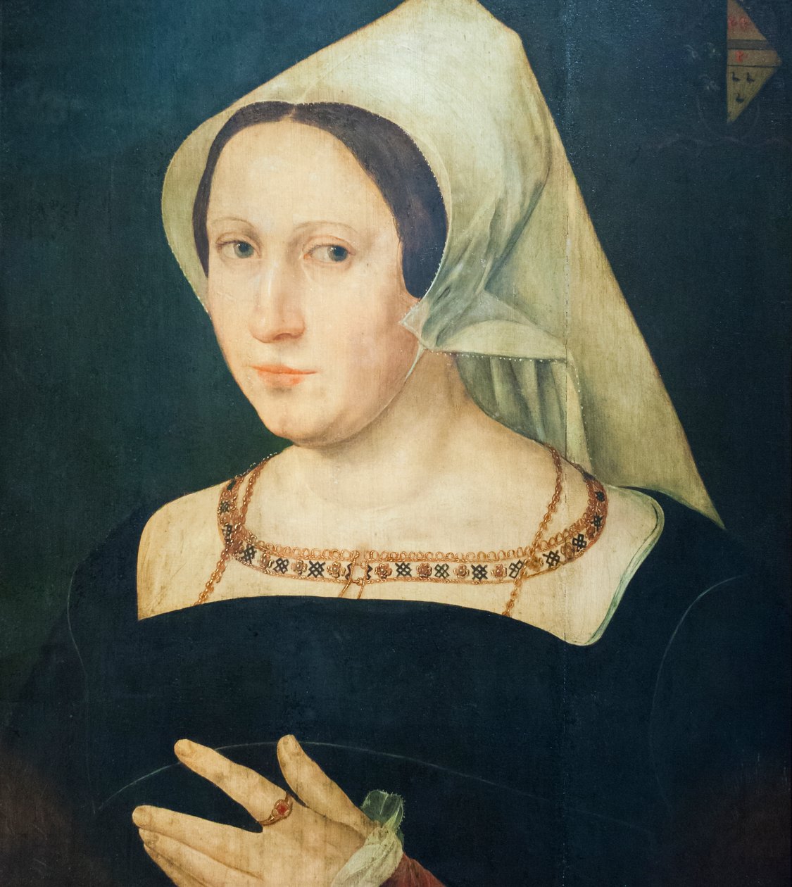 Anna van Spangen, fru till Adriaen van der Goes av Joos van (after) Cleve