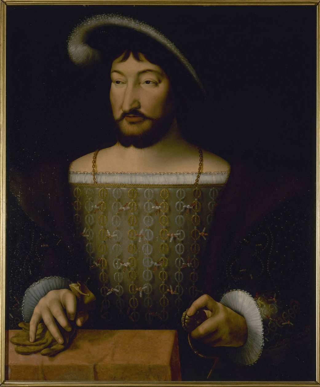 Porträtt av Frans I, kung av Frankrike av Joos van Cleve