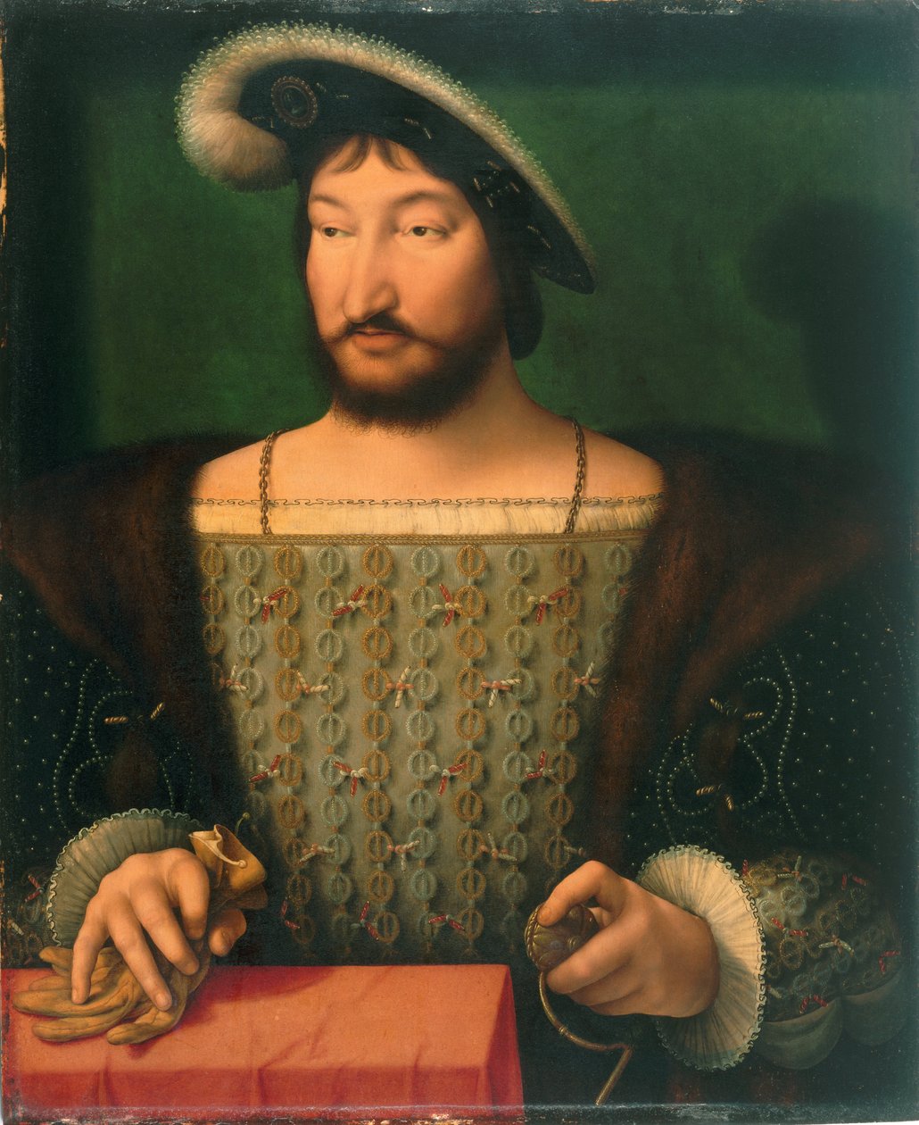 Porträtt av François I, kung av Frankrike av Joos van Cleve