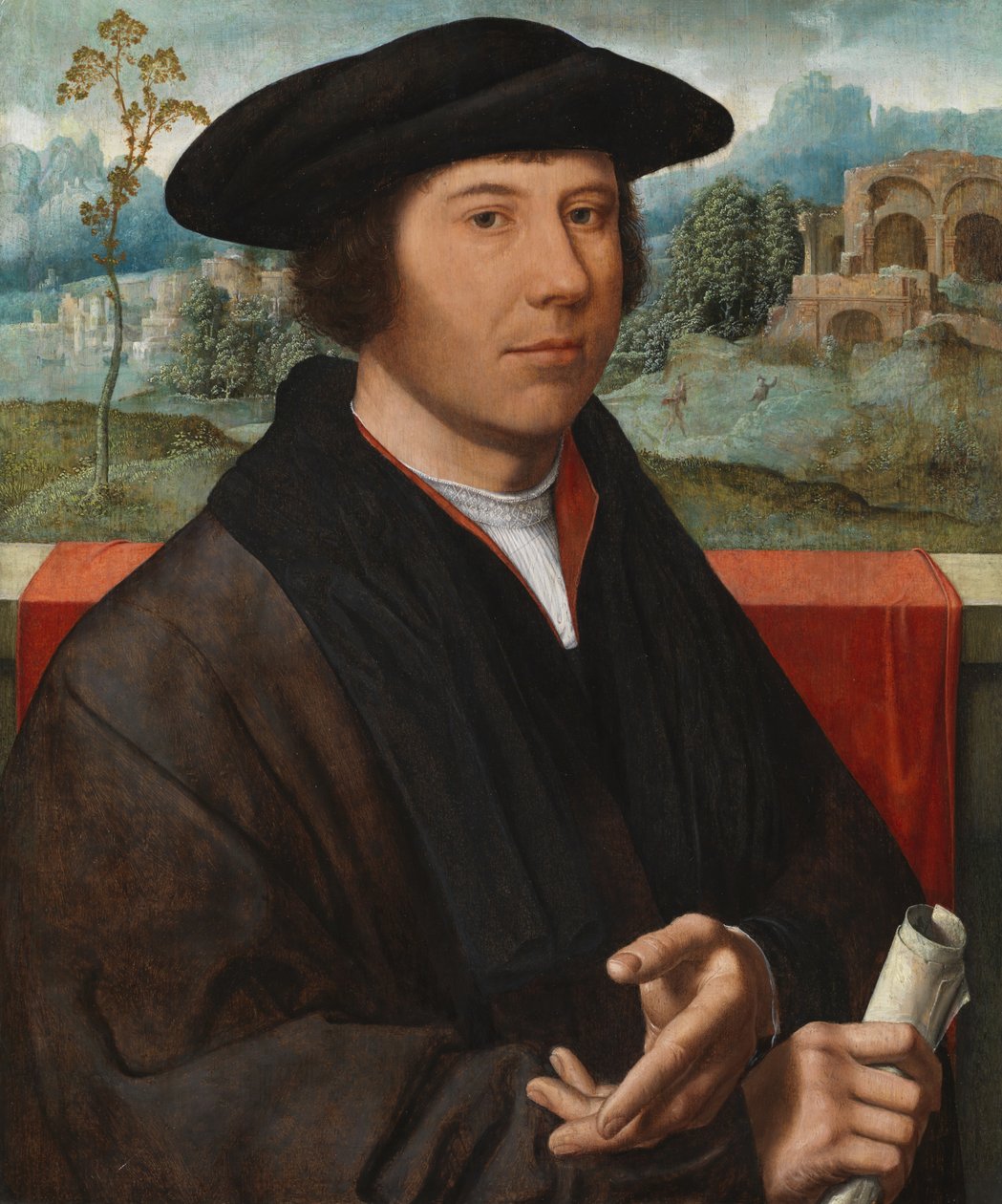 Porträtt av en man, 1528-29 av Joos van Cleve